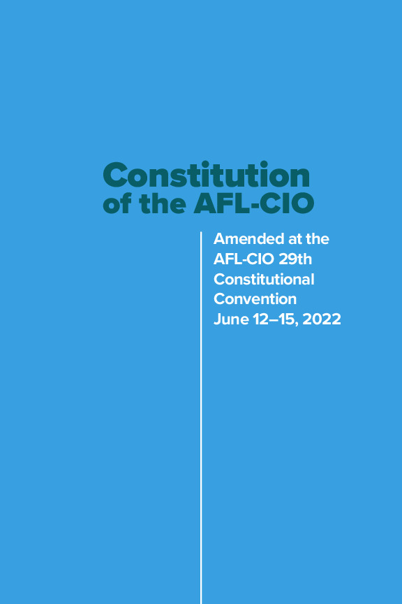 AFLCIO Constitution AFLCIO